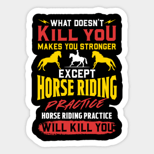 Horseback Riding Training - Equestrian Horse Gift Sticker